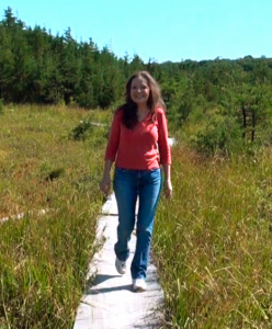 Judi Houghton on Ponkapoag Trail, 2012 