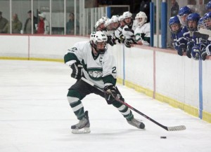 Senior captain Austin Zannino in last week's game vs. Attleboro (Mike Barucci photo)