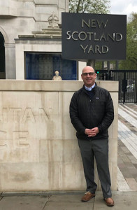 Police Chief Ken Berkowitz outside Scotland Yard in London